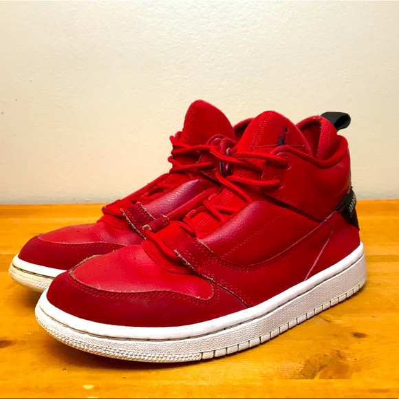 jordan fadeaway red